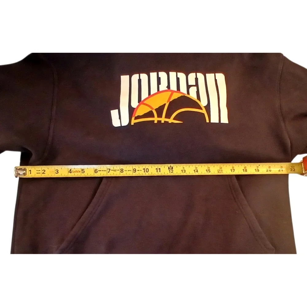 Air Jordan Mens L Sport Fleece‎ Pullover Hoodie Black Jumpman Center Pocket